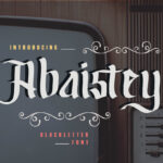 Abaistey Font Poster 3