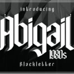 AbigaiL1980s Font Poster 3