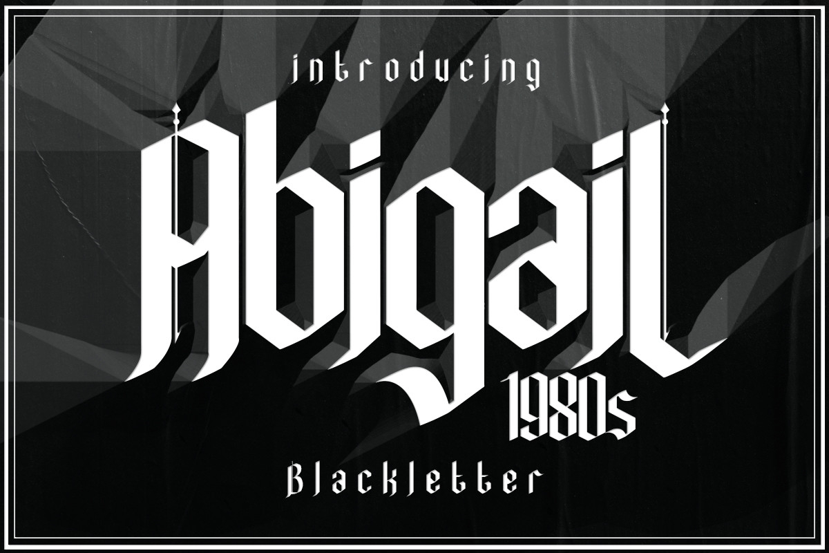 AbigaiL1980s Font Poster 1