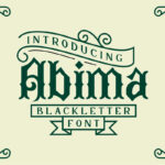 Abima Font Poster 3