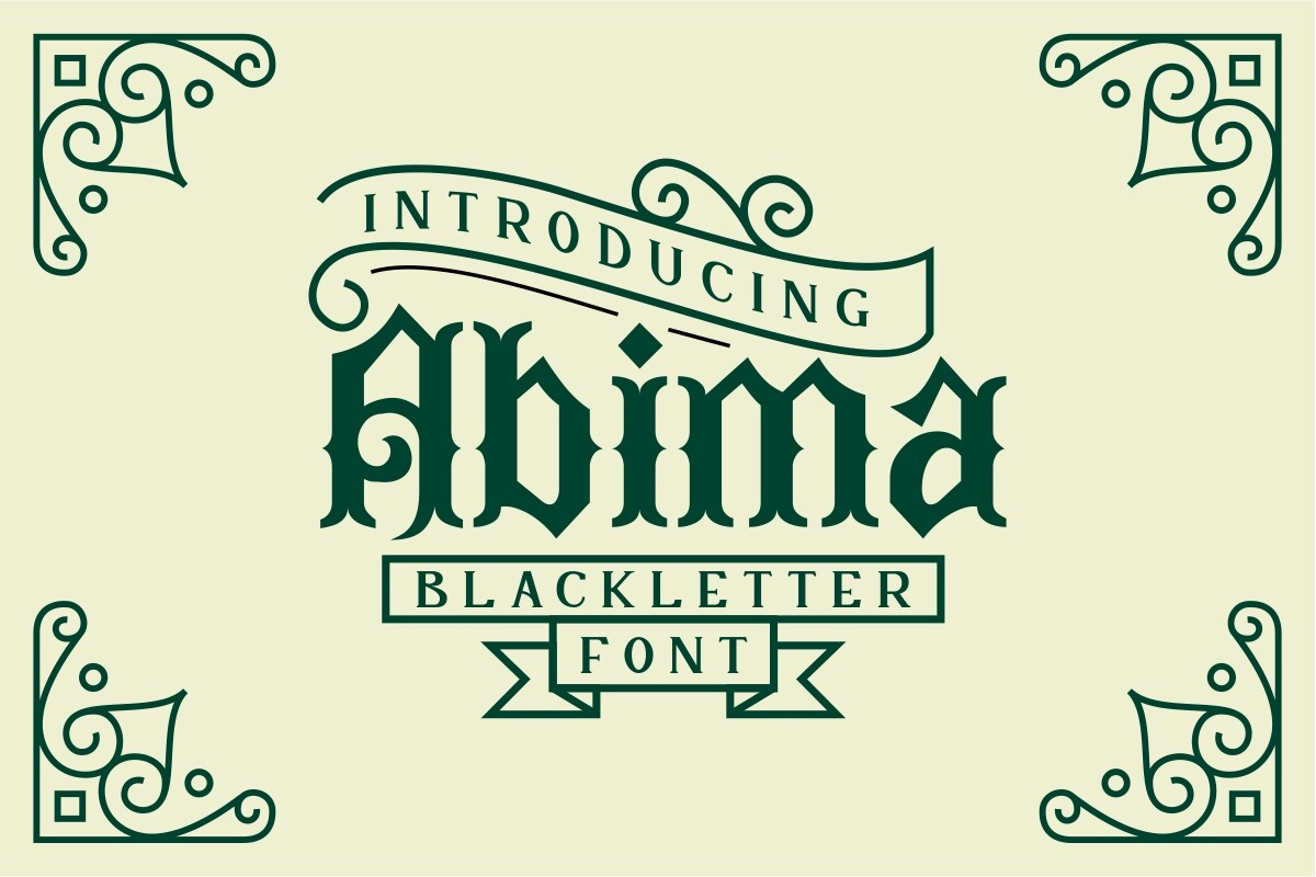 Abima Font Poster 1