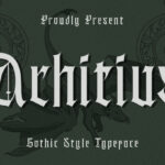 Achitius Font Poster 3