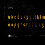 Acinonyx Jubatus Font Poster 9
