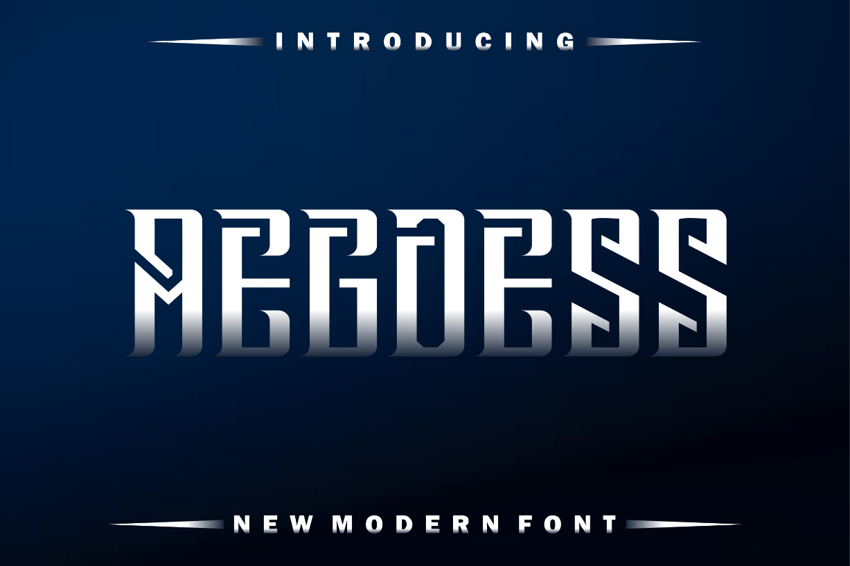 Aegoess Font Poster 1