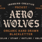 Aero Wolves Font Poster 3