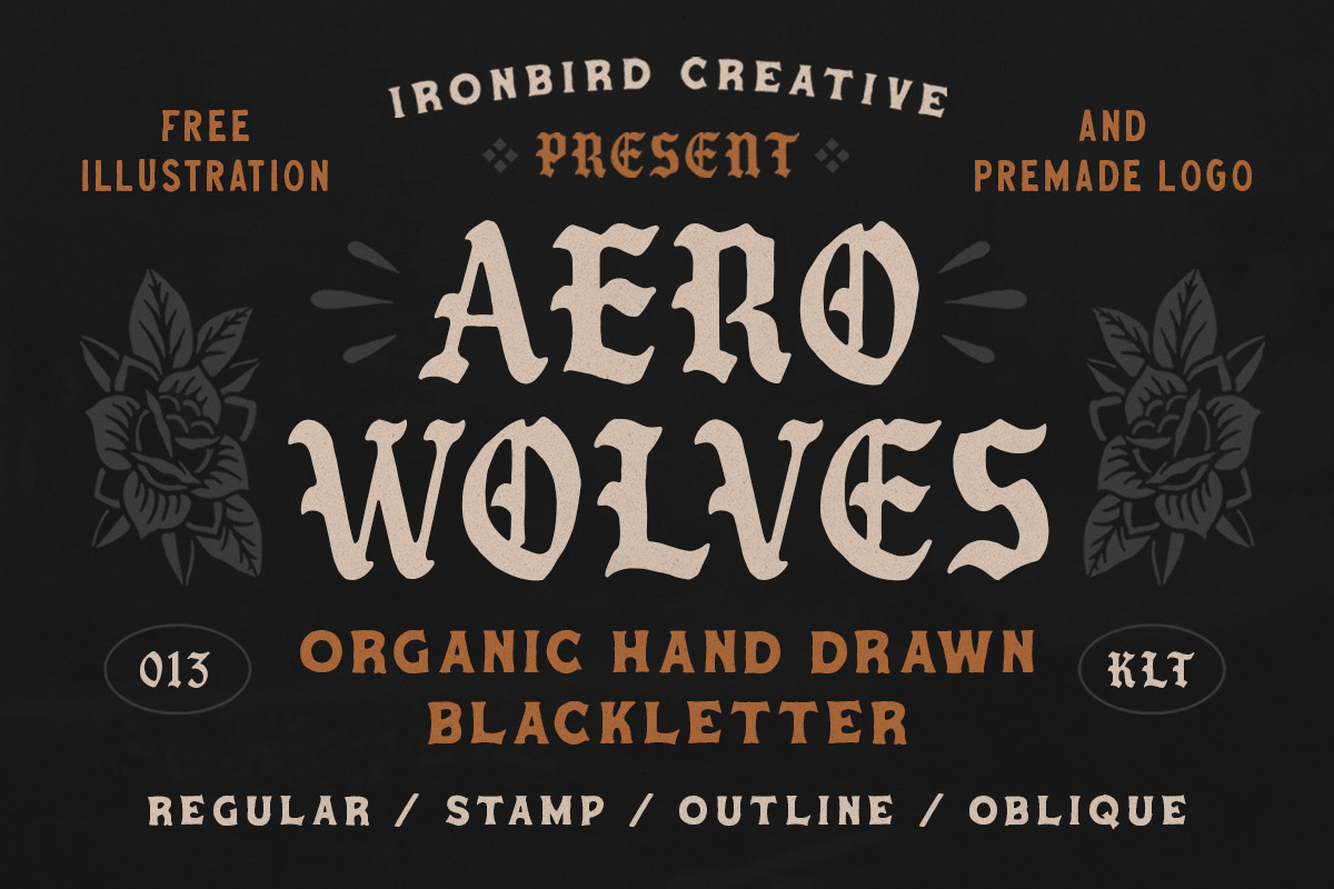 Aero Wolves Font Poster 1