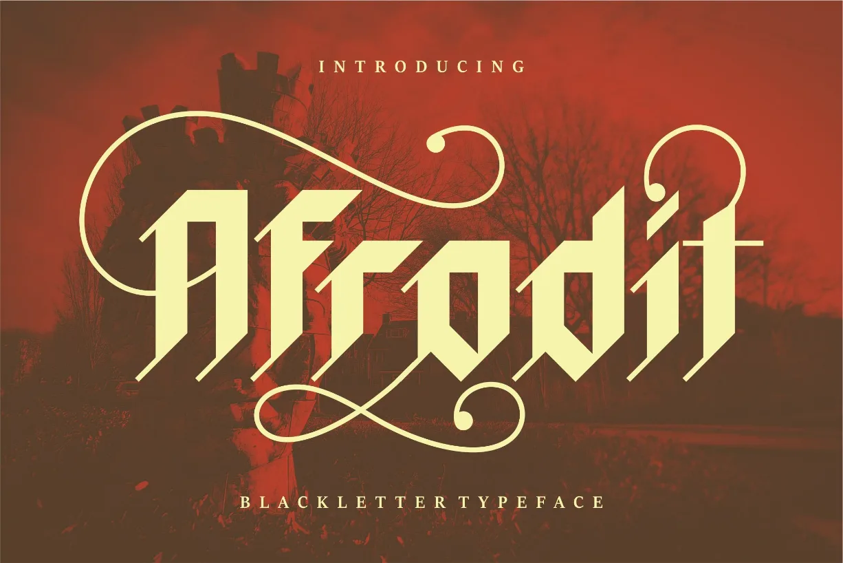Afrodit Font Afrodit Font Poster 1