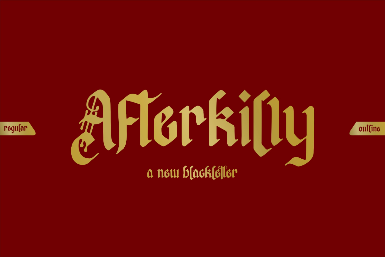 Afterkilly Font Poster 1