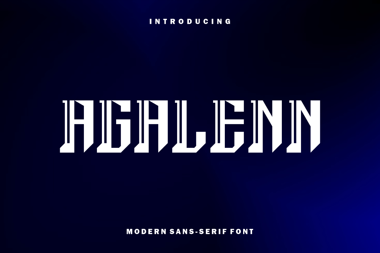 Agalenn Font Poster 1