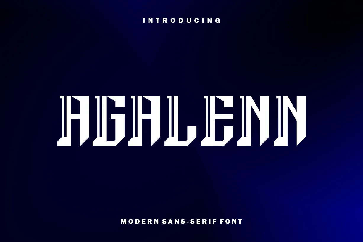 Agalenn Font Agalenn Font Poster 1