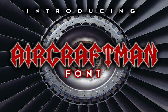 Aircraftman Font Poster 1