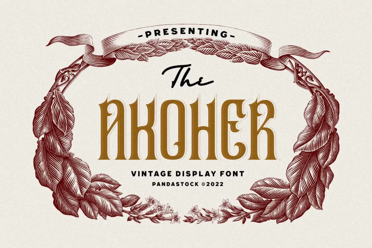 Akoher Font Akoher Font Poster 1
