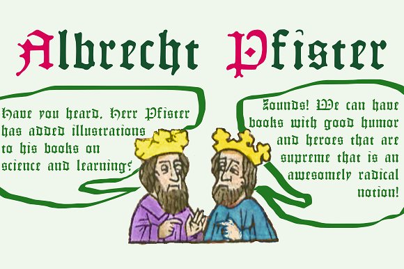 Albrecht Pfister Font