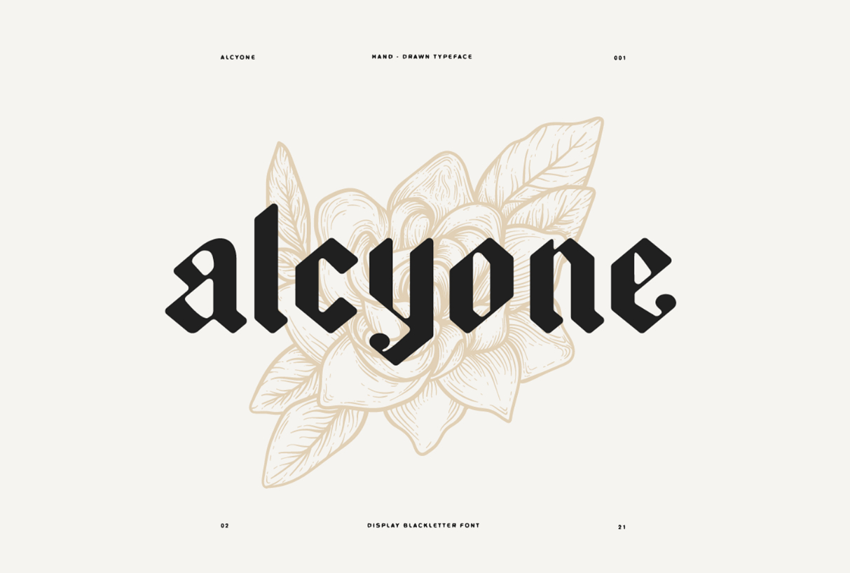 Alcyone Font