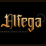 Alfega Font Poster 3