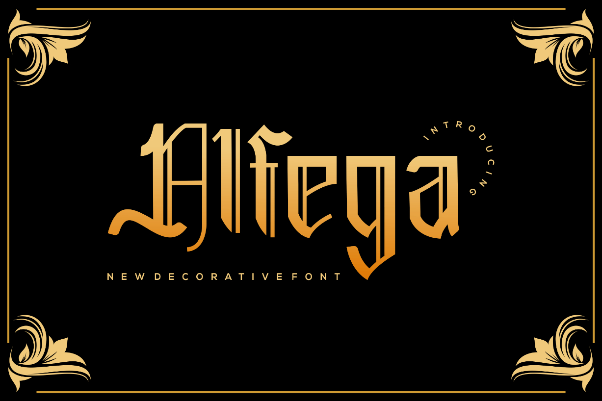 Alfega Font Poster 1