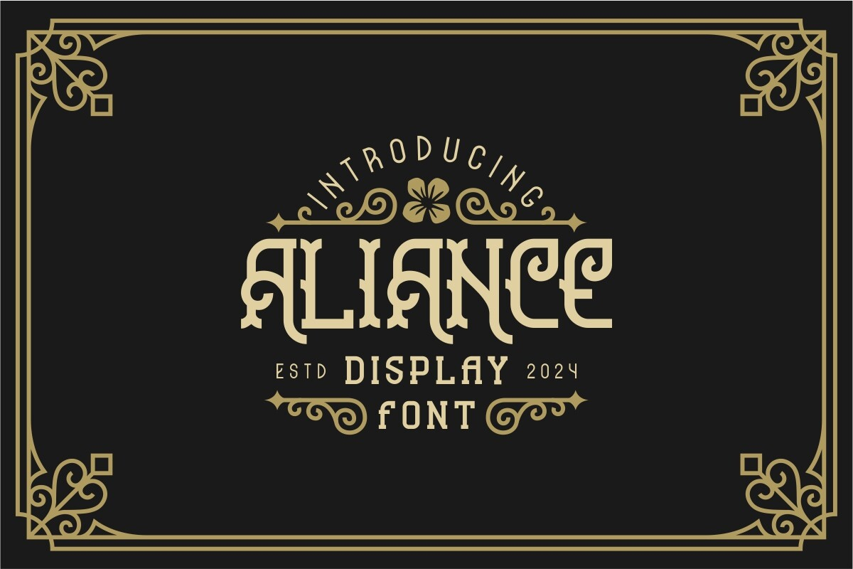 Aliance Font Poster 1