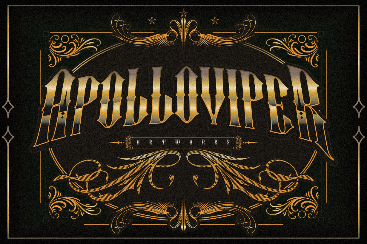 Alifapolloviper Font Poster 1