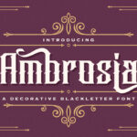 Ambrosia Font Poster 3
