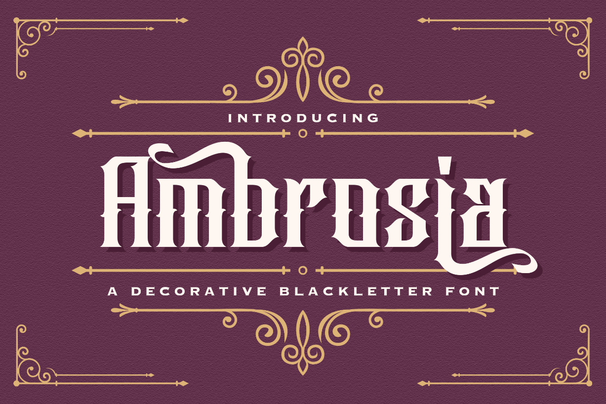 Ambrosia Font Poster 1