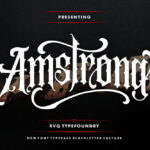 Amstrong Font Poster 3