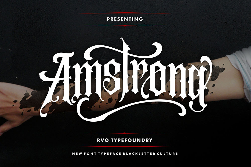 Amstrong Font Poster 1