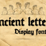 Ancient Letters Font Poster 3