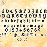 Ancient Letters Font Poster 4