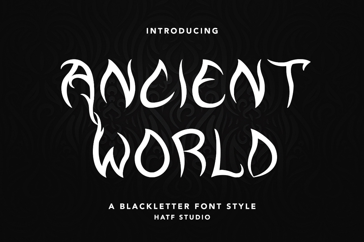 Ancient World Font Poster 1