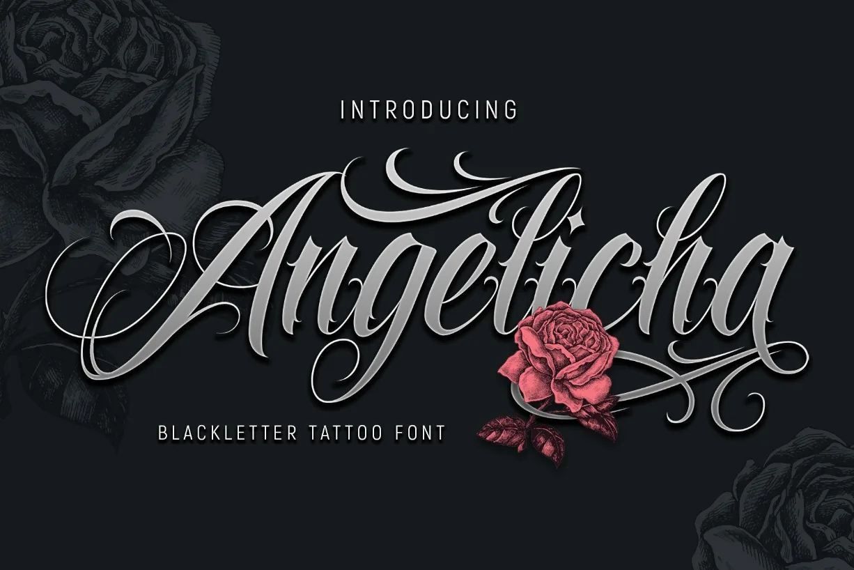 Angelicha Font Angelicha Font Poster 1