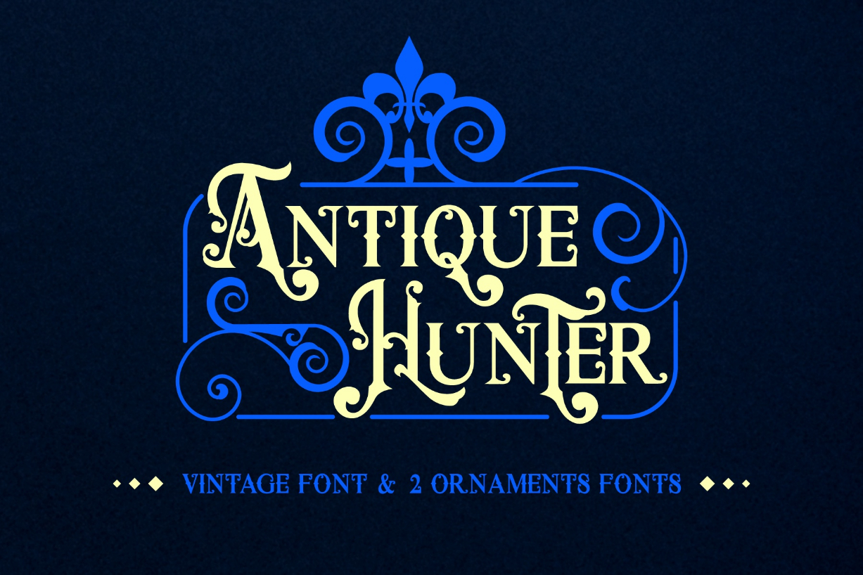 Antique Hunter Font Poster 1