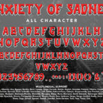 Anxiety of Sadness Font Poster 10