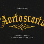 Aortascarta Font Poster 3