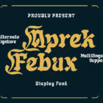 Aprek Febux Font Poster 3