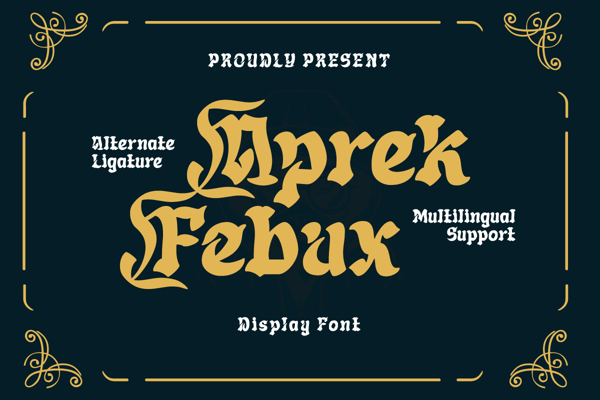 Aprek Febux Font Poster 1