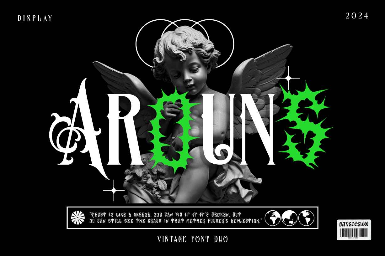 About Arouns Font Poster 1