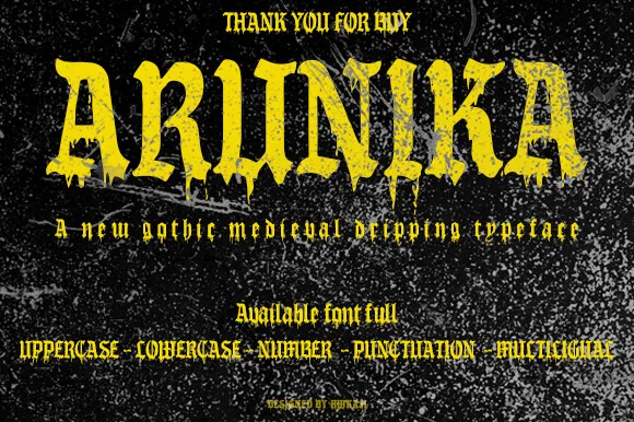 Arunika Font Arunika Font Poster 1