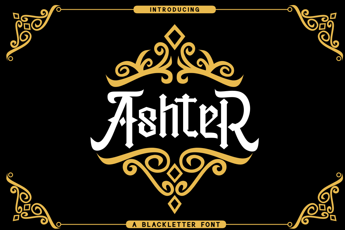 AshteR Font Poster 1