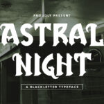 Astral Night Font Poster 3