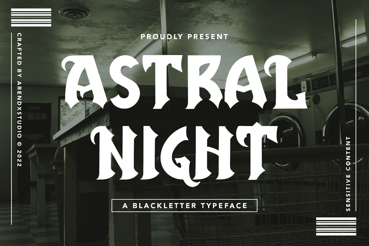 Astral Night Font Poster 1