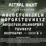 Astral Night Font Poster 10