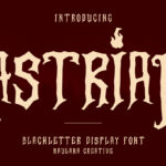 Astriam Font Poster 3