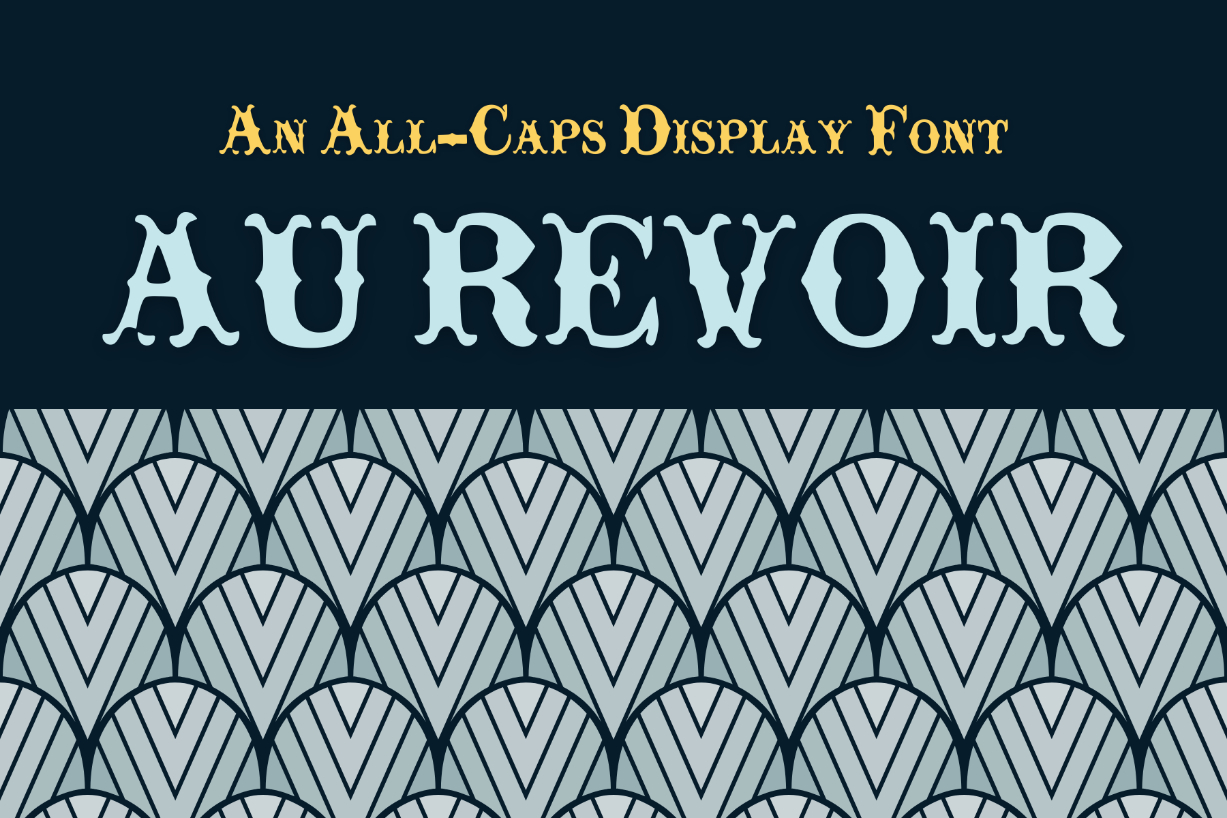 Au Revoir Font Poster 1