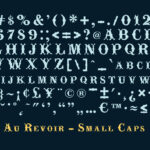 Au Revoir Font Poster 2