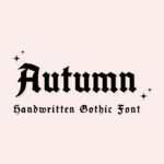 Autumn Font Poster 3