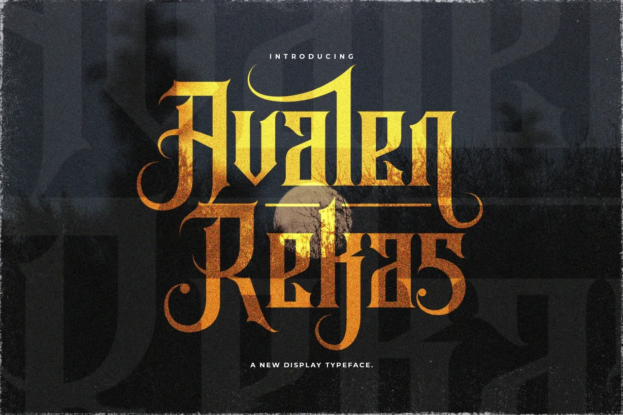 Avalen Rekas Font Avalen Rekas Font Poster 1