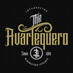 Avartequero Font Poster 3