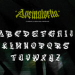 Aveinatortia Font Poster 8