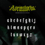 Aveinatortia Font Poster 9