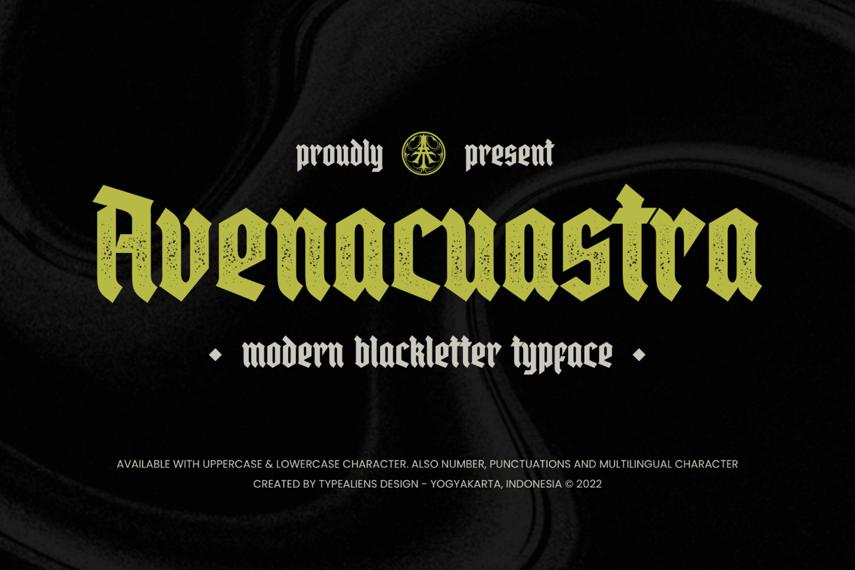 Avenacuastra Font Poster 1